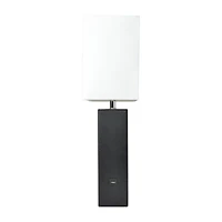 Modern Leather Table Lamp with USB