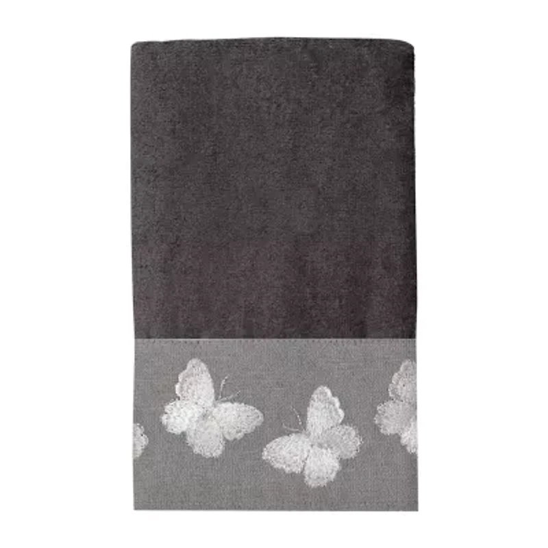 Avanti Yara Granite Embroidered Bath Towel