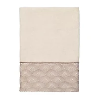 Avanti Deco Shell Embellished Bordered Bath Towel