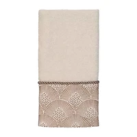 Avanti Deco Shell Embellished Bordered Bath Towel