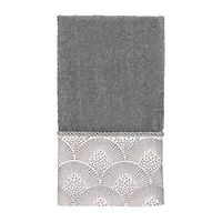 Avanti Deco Shell Nickel Embellished Bordered Bath Towel