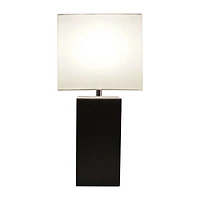 Modern Leather Table Lamp with USB