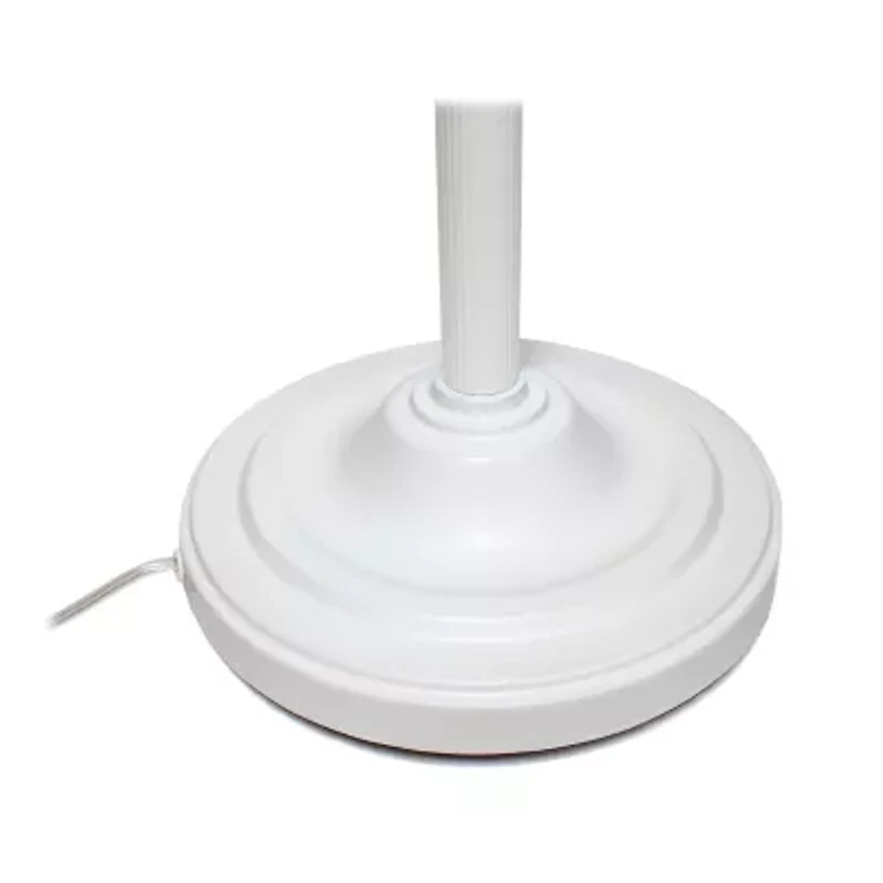 2 Light Floor Lamp with Marbled Glass Shades