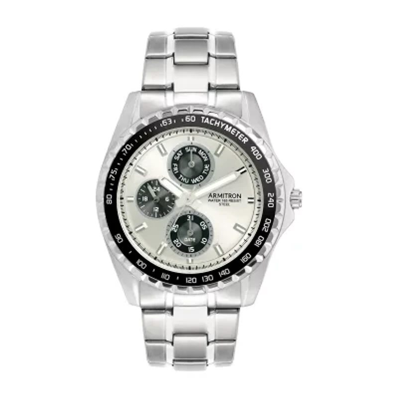 Armitron All Sport Mens Silver Tone Stainless Steel Bracelet Watch 20/5313svsv