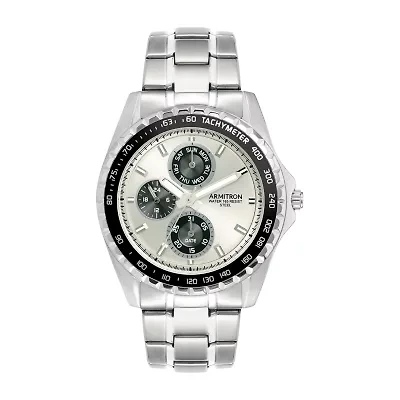 Armitron All Sport Mens Silver Tone Stainless Steel Bracelet Watch 20/5313svsv