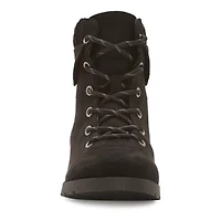 St. John's Bay Womens Yumma Stacked Heel Lace Up Boots