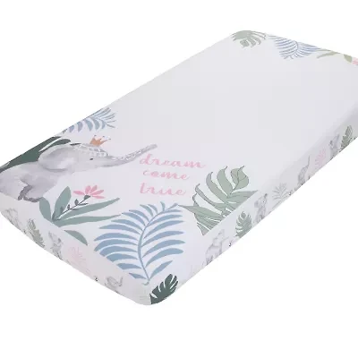 Nojo Elephant Princess Crib Sheet