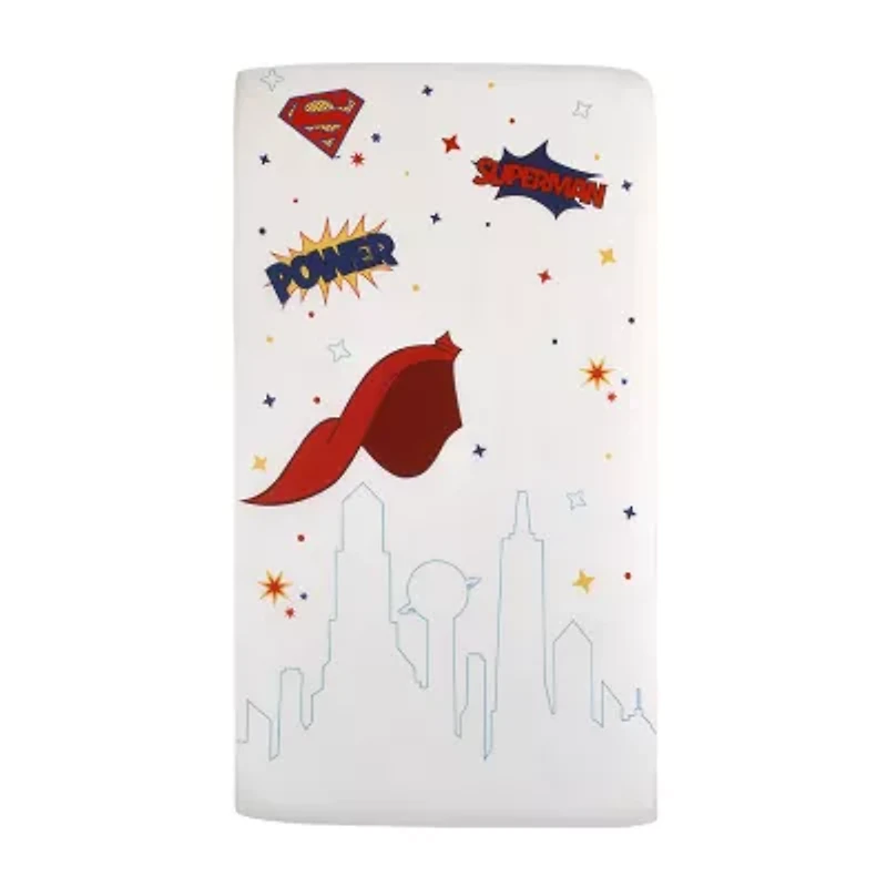 Warner Bros Superman Crib Sheet