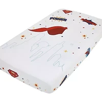 Warner Bros Superman Crib Sheet