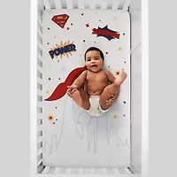 Warner Bros Superman Crib Sheet