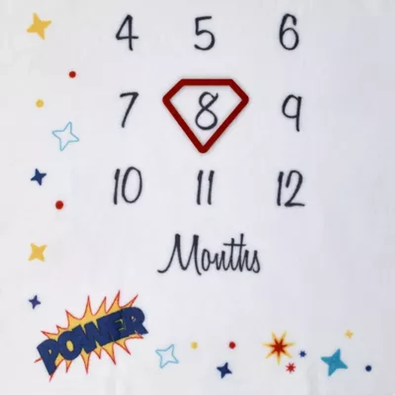 Warner Bros Superman Baby Milestone Blanket