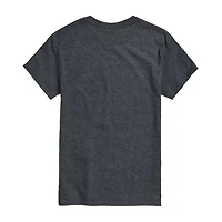 Mens Crew Neck Short Sleeve Regular Fit Graphic T-Shirt