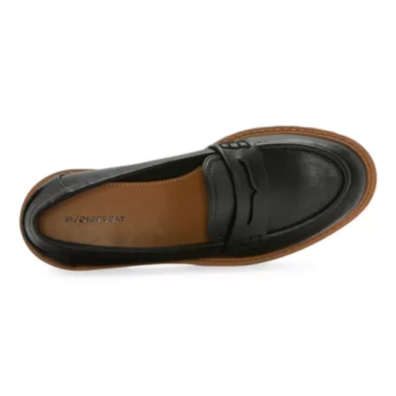 St. John's Bay Laurels Womens Moc Closed Toe Loafers