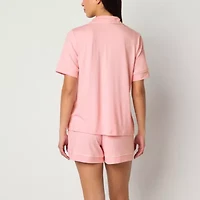 Ambrielle Womens Short Sleeve 2-pc. Pajama Sets