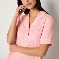 Ambrielle Womens Short Sleeve 2-pc. Pajama Sets