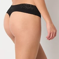 Arizona Body Cotton with Lace Thong