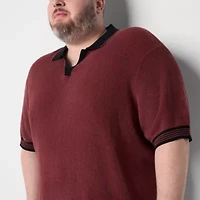 Shaquille O'Neal XLG Big and Tall Mens Short Sleeve Pullover Sweater