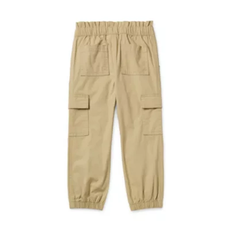 Okie Dokie Toddler & Little Girls Drawstring Waist Cuffed Loose Fit Jogger Pant
