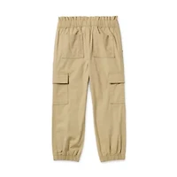 Okie Dokie Toddler & Little Girls Drawstring Waist Cuffed Loose Fit Jogger Pant