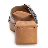 Muk Luks Womens Charlotte Wedge Sandals