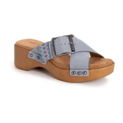 Muk Luks Womens Charlotte Wedge Sandals