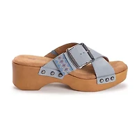 Muk Luks Womens Charlotte Wedge Sandals