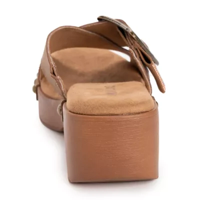 Muk Luks Womens Charlotte Wedge Sandals