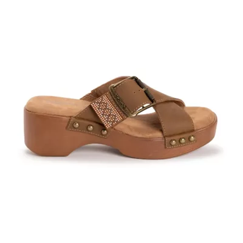 Muk Luks Womens Charlotte Wedge Sandals