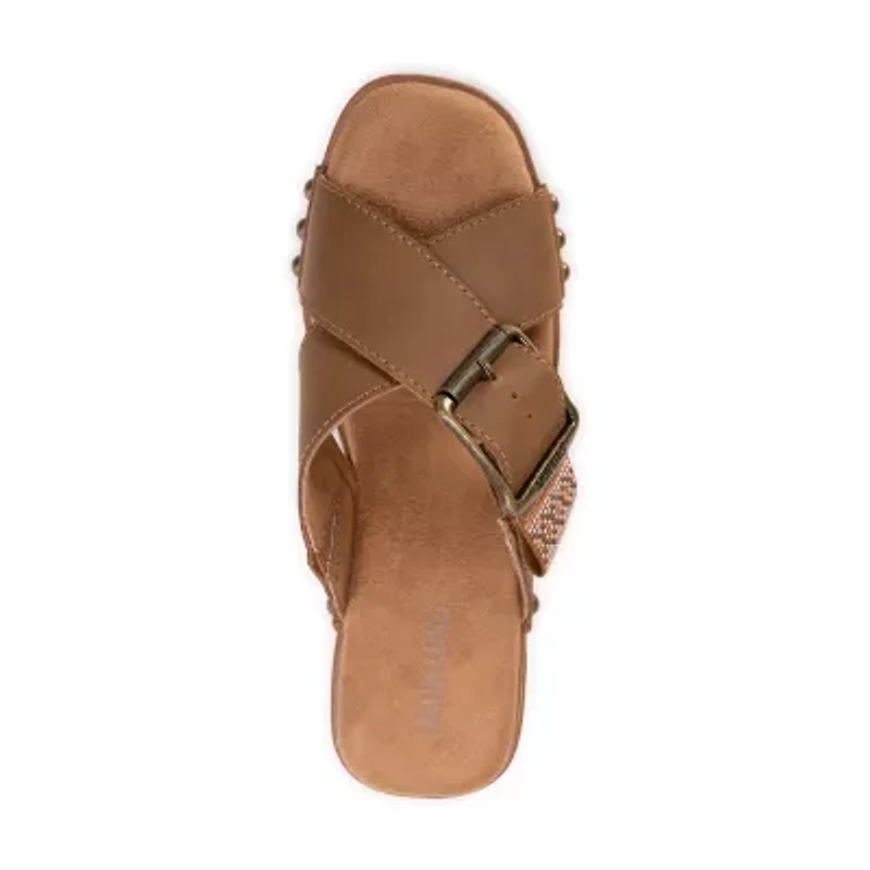Muk Luks Womens Charlotte Wedge Sandals