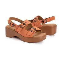 Muk Luks Womens Calliope Wedge Sandals