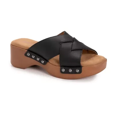 Muk Luks Womens Cadence Wedge Sandals