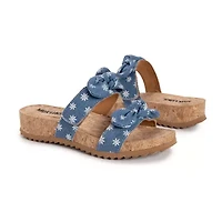 Muk Luks Posie Womens Footbed Sandals
