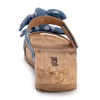 Muk Luks Posie Womens Footbed Sandals