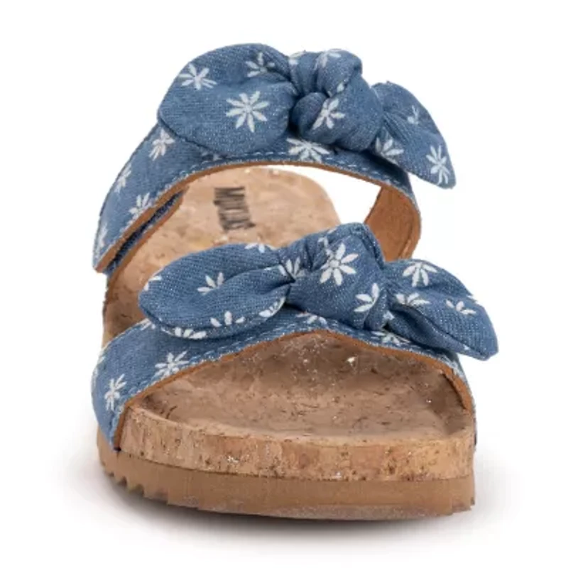 Muk Luks Posie Womens Footbed Sandals