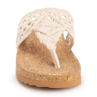 Muk Luks Pippen Womens Footbed Sandals