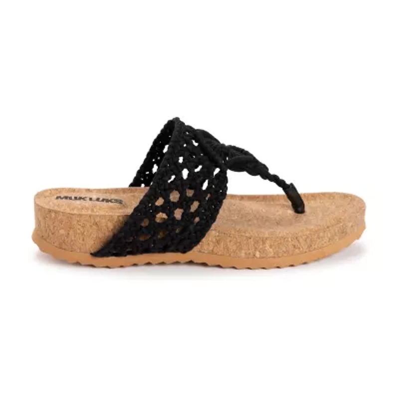 Muk Luks Pippen Womens Footbed Sandals