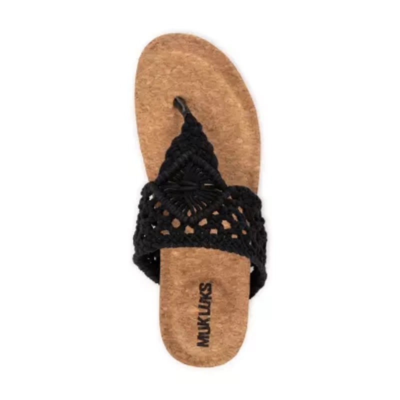 Muk Luks Pippen Womens Footbed Sandals