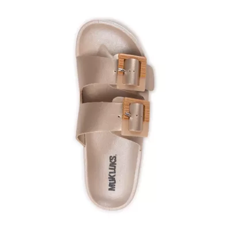 Muk Luks Womens Grand Cayman Flat Sandals