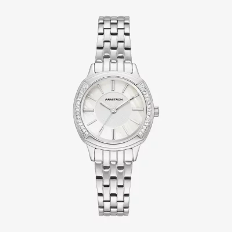 Armitron Womens Silver Tone Bracelet Watch 75-5976mpsv