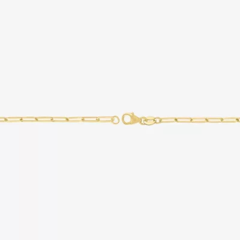 Diamond Addiction 1/3 Ct.T.W. (G-H, I1-I2) Lab-Grown Diamond Womens 10K Gold Paperclip Round Chain Bracelet