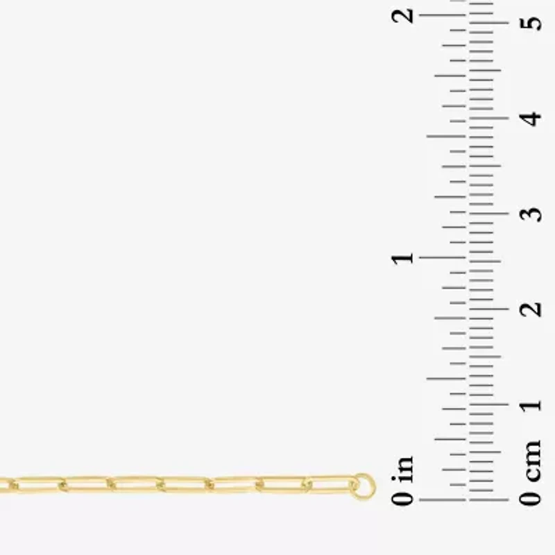 Diamond Addiction 1/3 Ct.T.W. (G-H, I1-I2) Lab-Grown Diamond Womens 10K Gold Paperclip Round Chain Bracelet