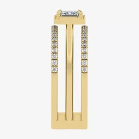 Si2 / G) Womens 1 1/2 CT. T.W. Lab Grown White Diamond 10K Gold Cocktail Ring
