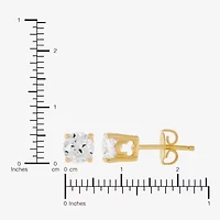 Limited Quantities! Womens Cubic Zirconia 18K Gold Over Silver Round 2 Pair Earring Set