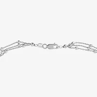 Limited Quantities! Womens Sterling Silver 10 Inch Hollow Cable Ankle Bracelet