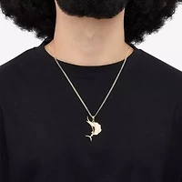 Limited Quantities! Sword Fish Womens 14K Gold Over Silver 22 Inch Pendant Necklace