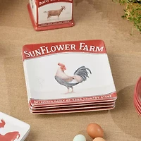 Certified International Vintage Farm 4-pc. Ceramic Dinner Plate
