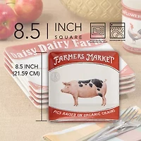 Certified International Vintage Farm 4-pc. Ceramic Salad Plate