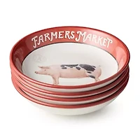 Certified International Vintage Farm 4-pc. Ceramic Soup Bowl