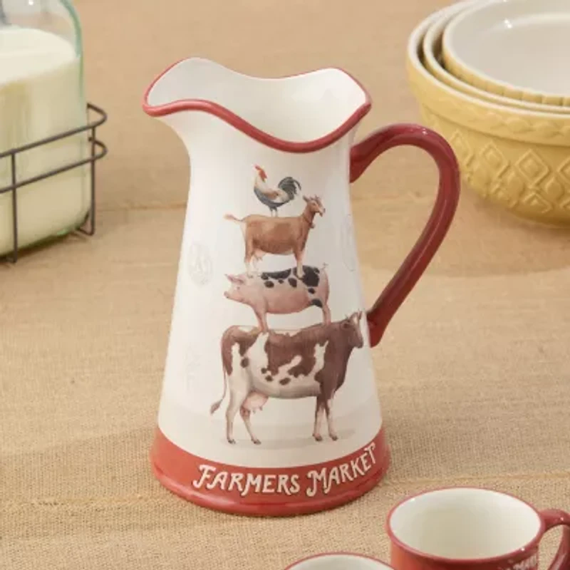 Certified International Vintage Farm Serving Pitcher