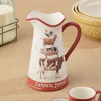 Certified International Vintage Farm Serving Pitcher